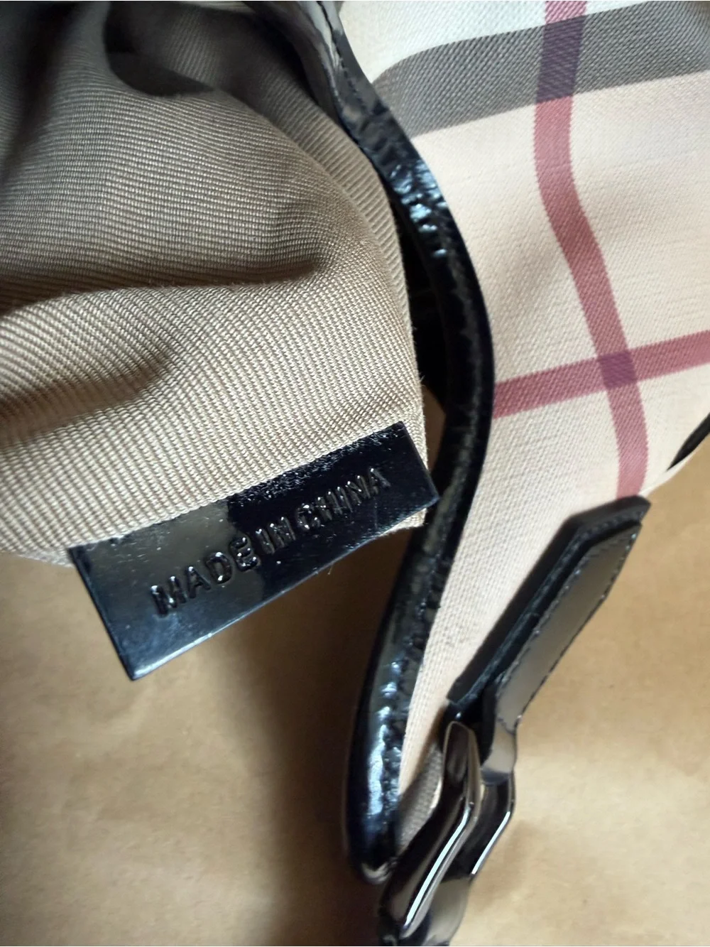 Burberry Nova Check Canvas Brook Hobo Bag